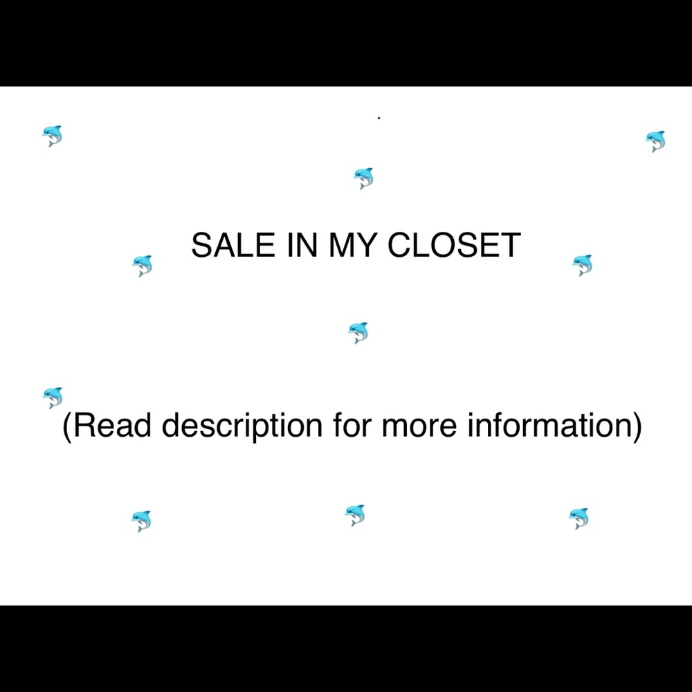 Sale in my closet 3 items for $20 with 🐬